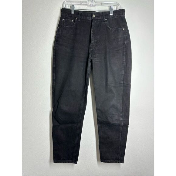 Pull & Bear Black Denim Moms Jeans Size 8 - Picture 1 of 14